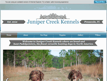 Tablet Screenshot of junipercreekkennels.com